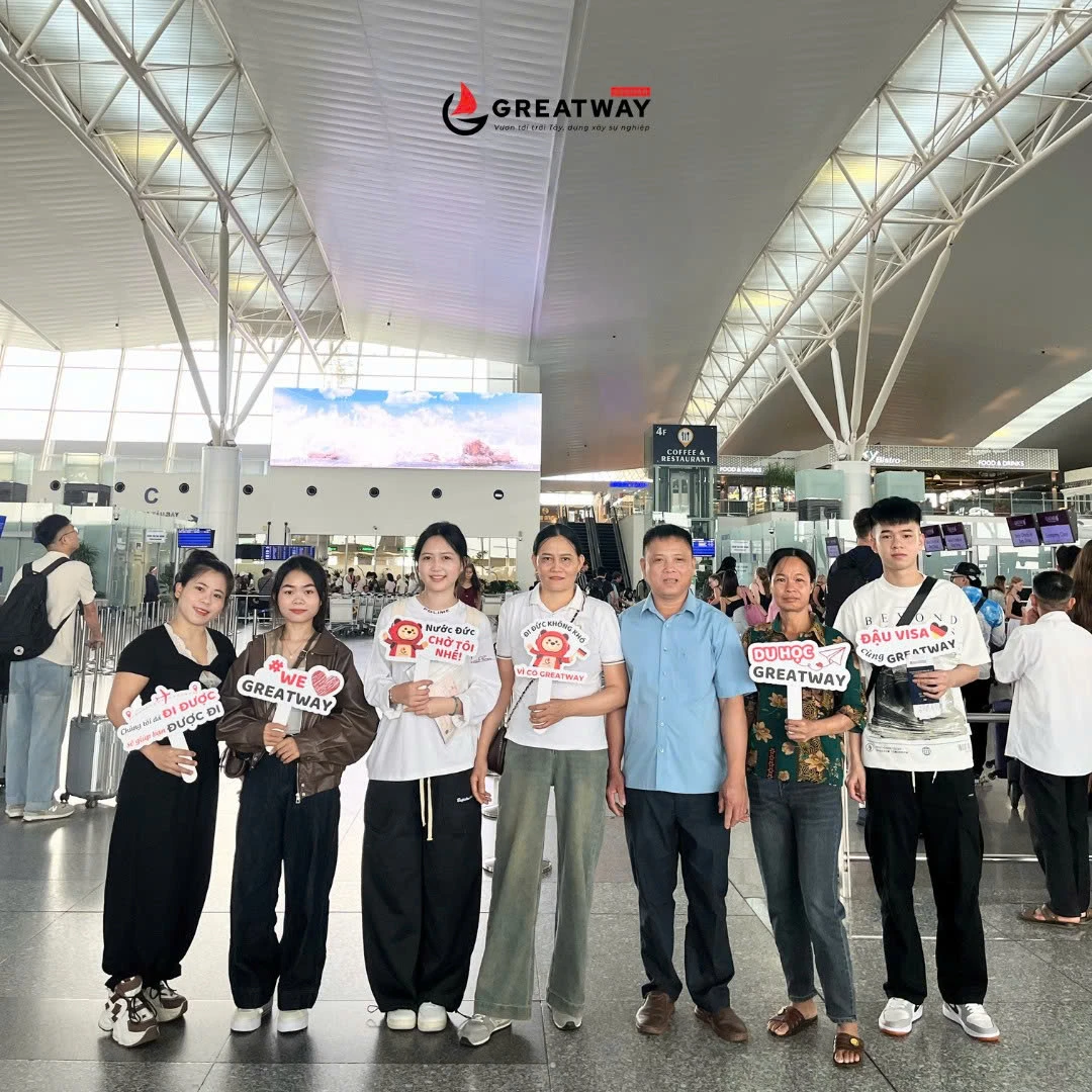 CẤT CÁNH MANG THEO ƯỚC MƠ – 3 HỌC VIÊN GREATWAY BẮT ĐẦU HÀNH TRÌNH DU HỌC NGHỀ TẠI ĐỨC