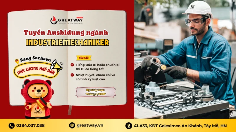 ĐƠN HÀNG AUSBILDUNG NGÀNH LOGISTICS TẠI TÂY ĐỨC – KỲ NHẬP HỌC THÁNG 8/2027