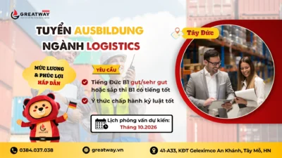 ĐƠN HÀNG AUSBILDUNG NGÀNH LOGISTICS TẠI TÂY ĐỨC – KỲ NHẬP HỌC THÁNG 8/2027
